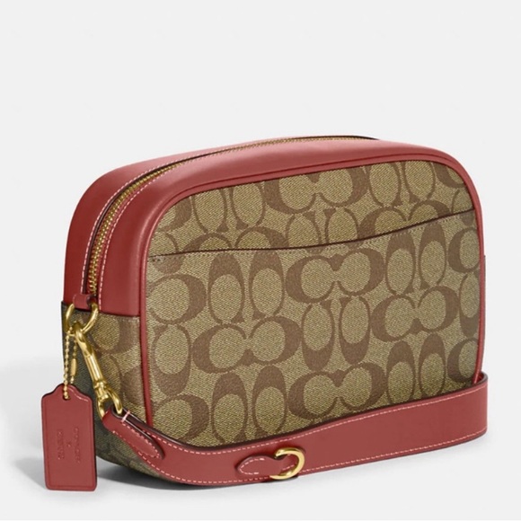 🐶 Coach X Peanuts Jamie Camera Bag In Signature Canvas With Patches Snoopy - Picture 7 of 11